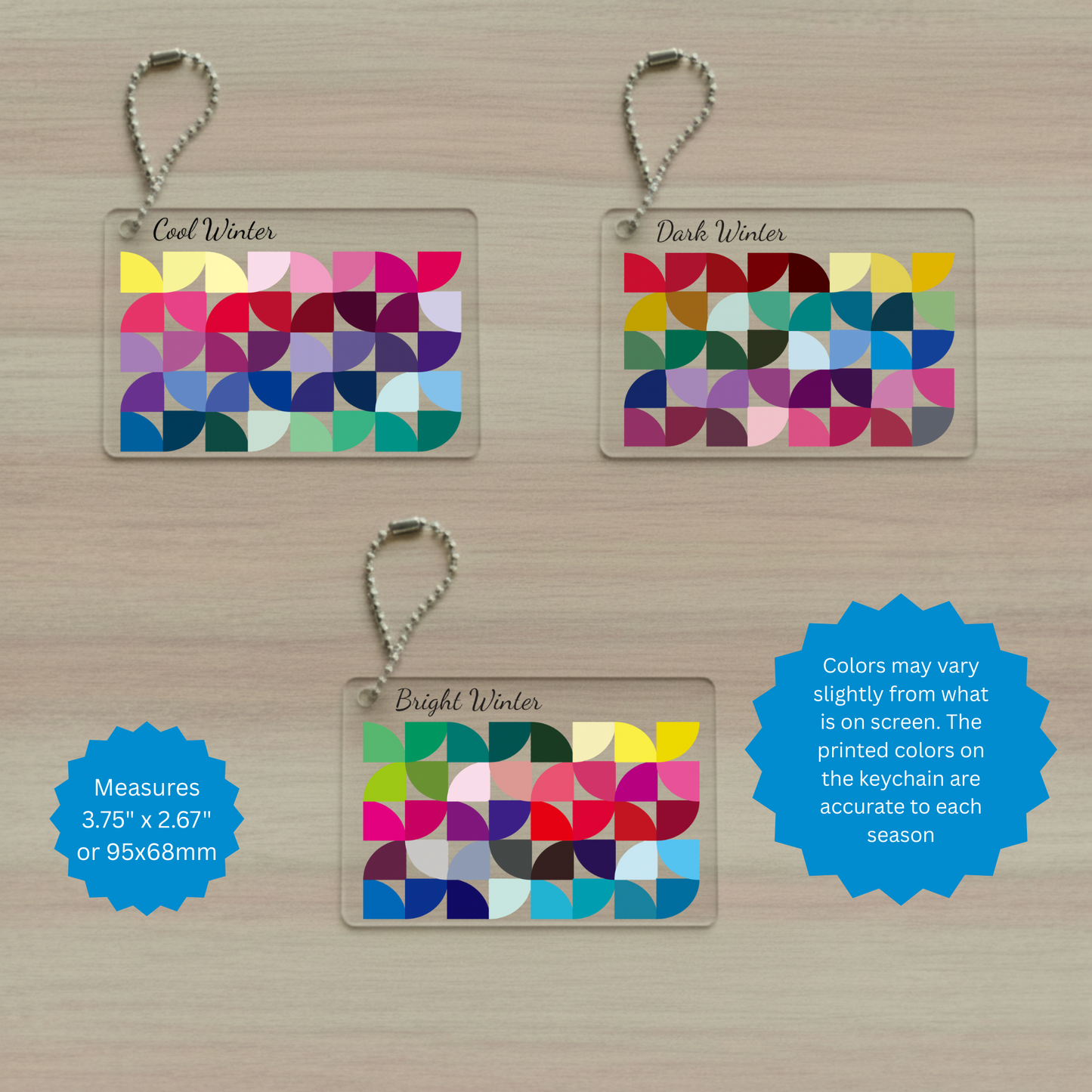 12-Season Color Palette Keychain