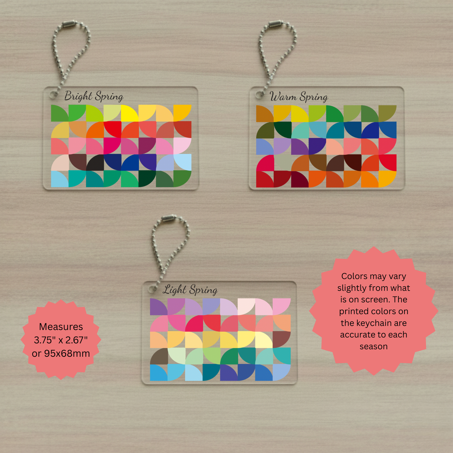 12-Season Color Palette Keychain
