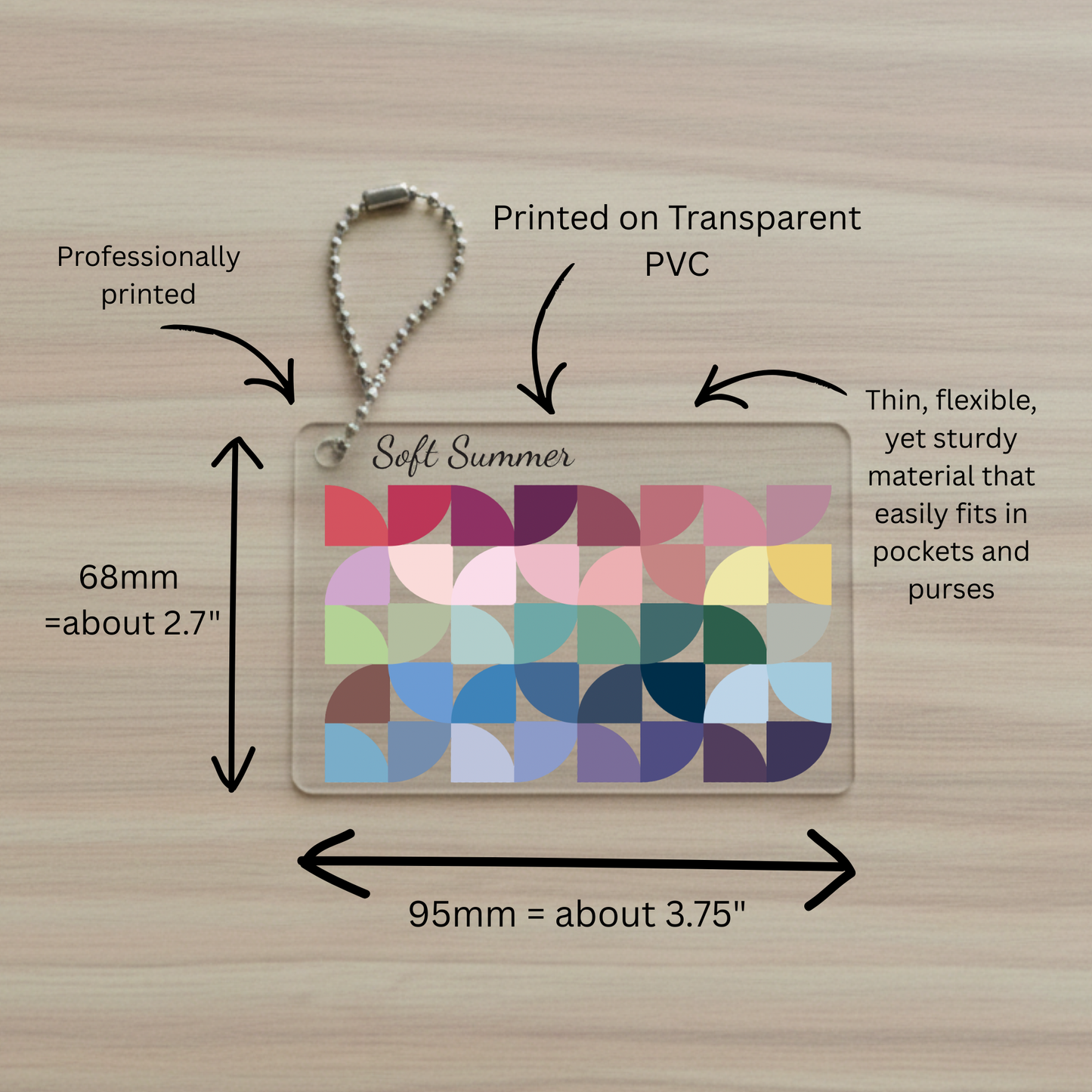 12-Season Color Palette Keychain