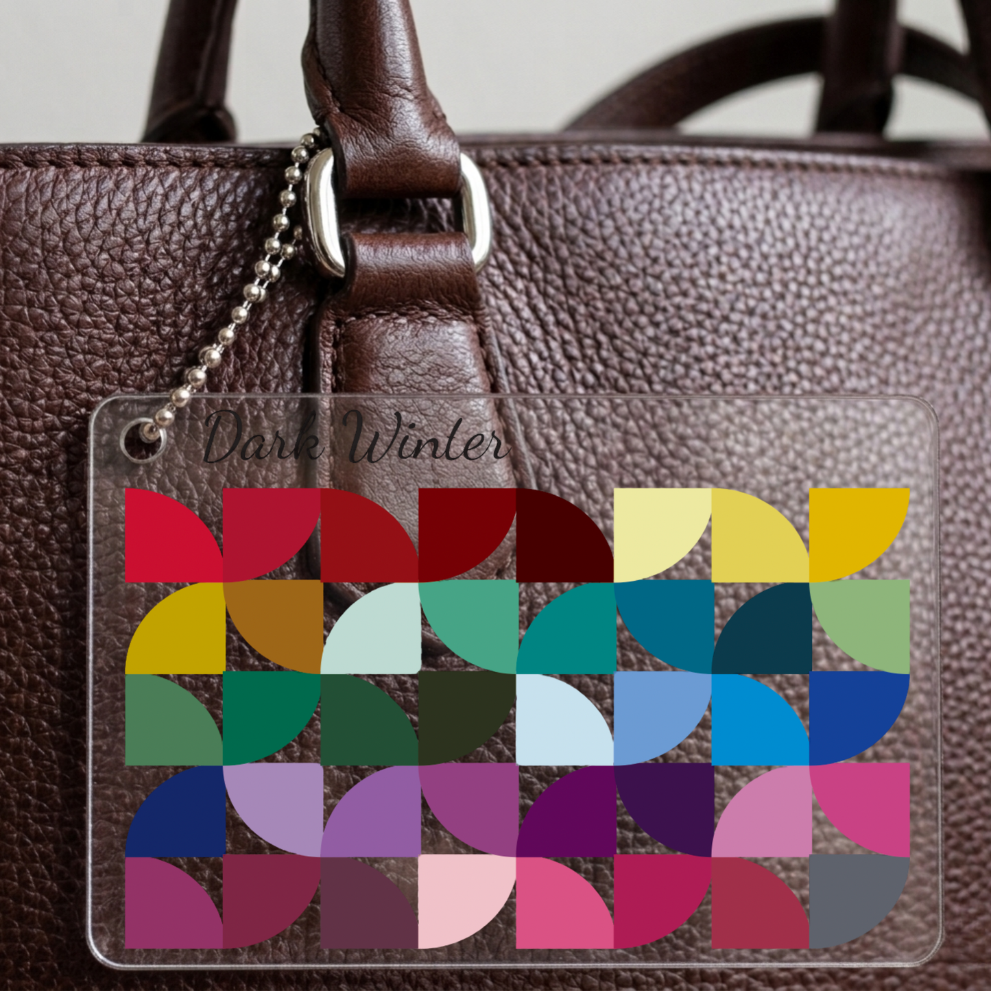 LARGE 12-Season PVC Color Palette Keychain